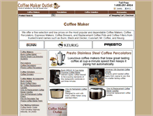 Tablet Screenshot of coffeemaker-outlet.com
